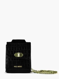 Hot PAUL MARIUS Agathe Alligator - Noir De Jais