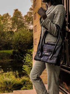 Outlet PAUL MARIUS Colette M Alligator - Noir De Jais