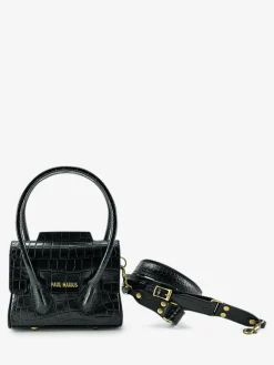 Sale PAUL MARIUS Colette XS Alligator - Noir De Jais