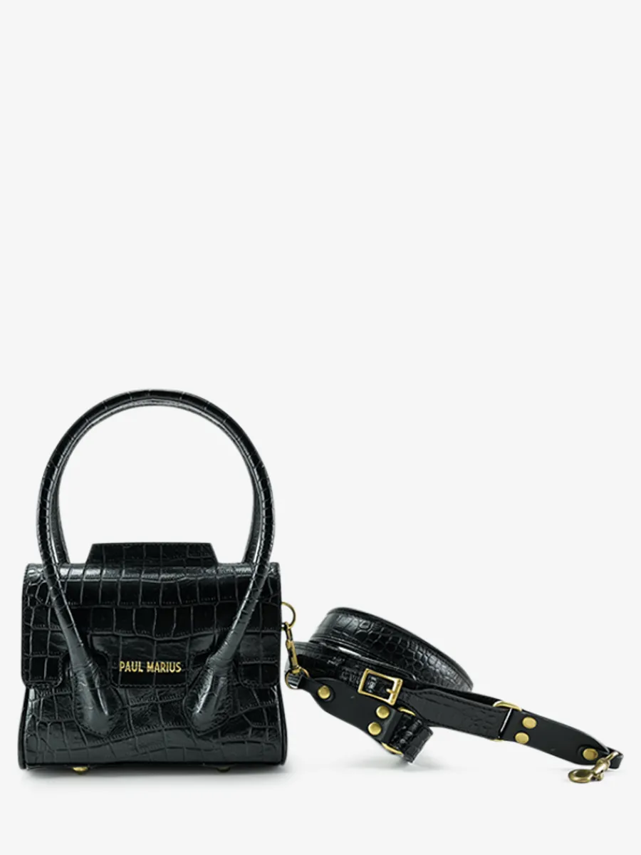 Sale PAUL MARIUS Colette XS Alligator - Noir De Jais