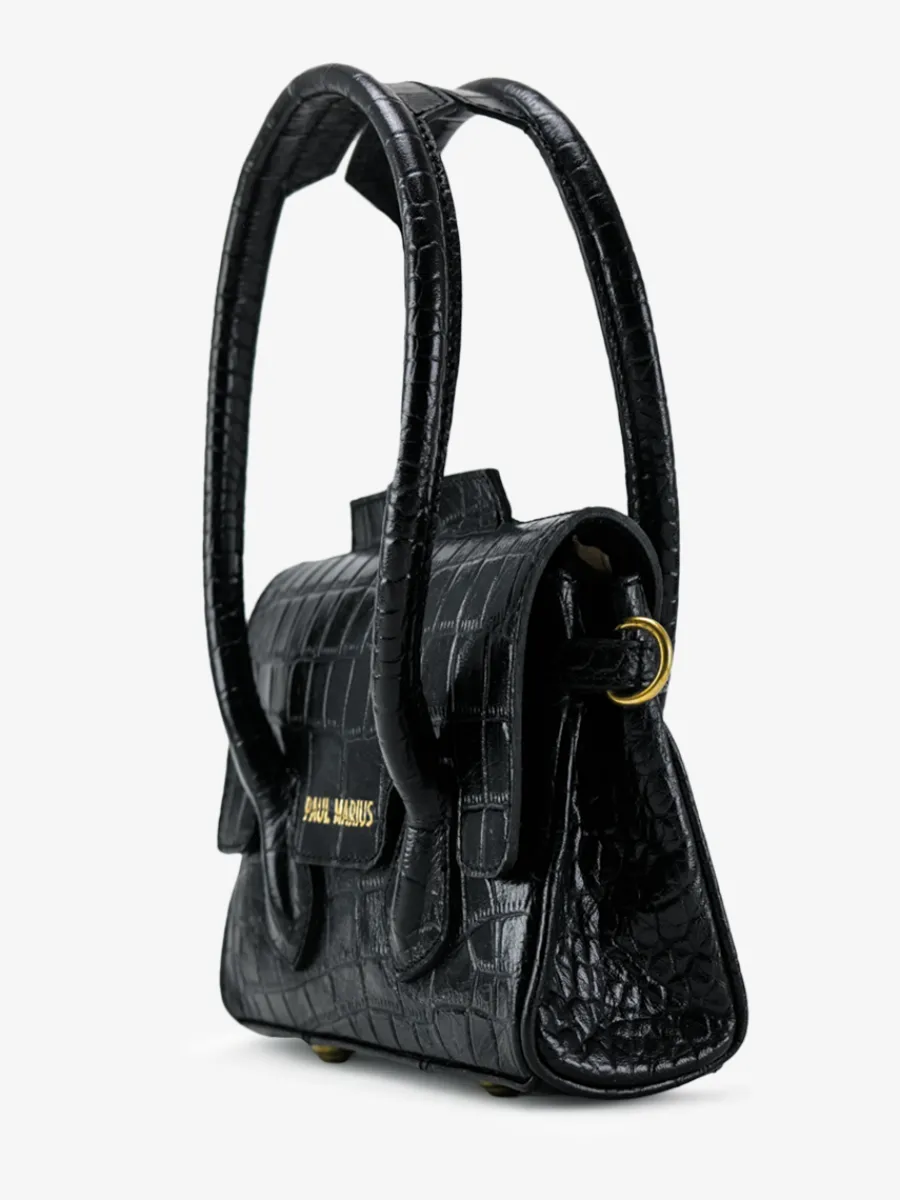 Sale PAUL MARIUS Colette XS Alligator - Noir De Jais
