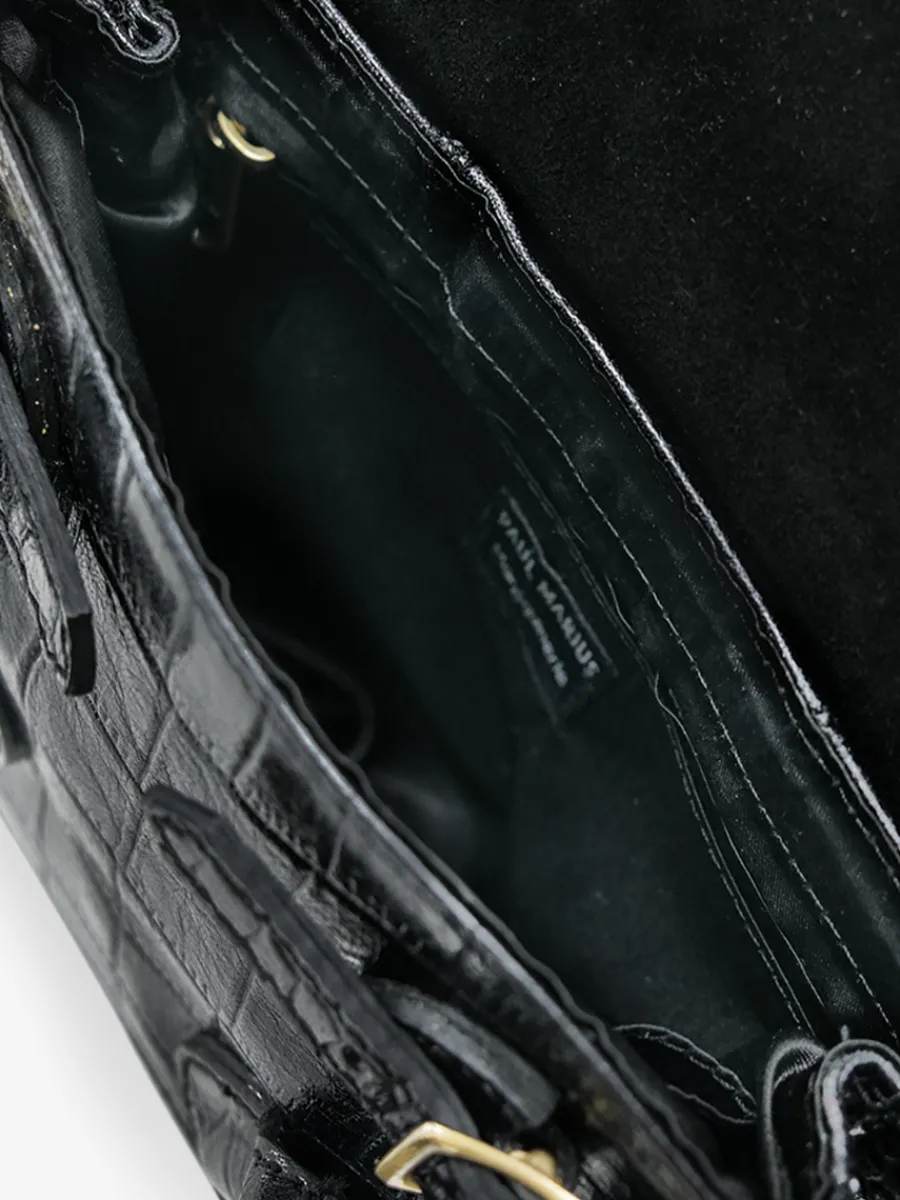 Sale PAUL MARIUS Colette XS Alligator - Noir De Jais
