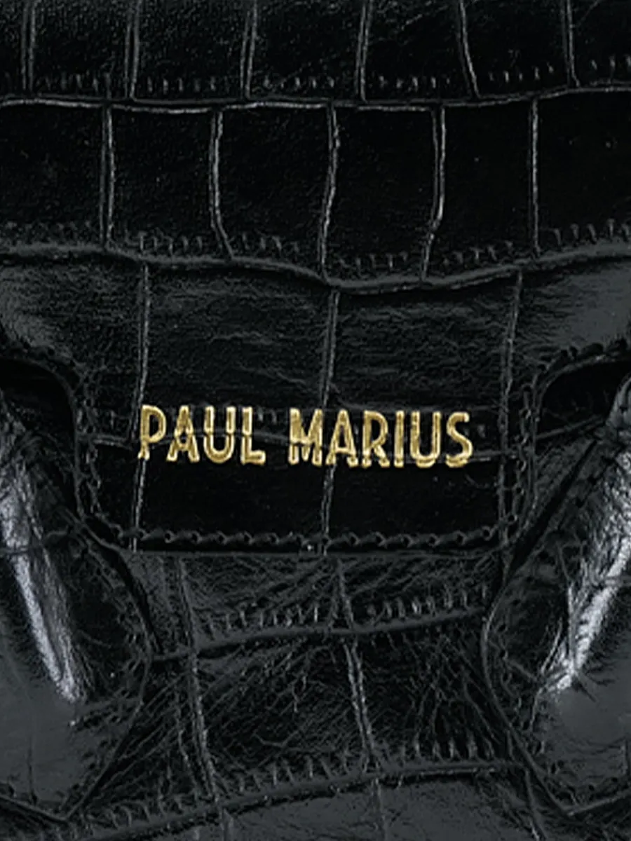 Sale PAUL MARIUS Colette XS Alligator - Noir De Jais