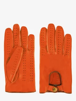Clearance PAUL MARIUS Gants Pilote Homme - Orange / Naturel