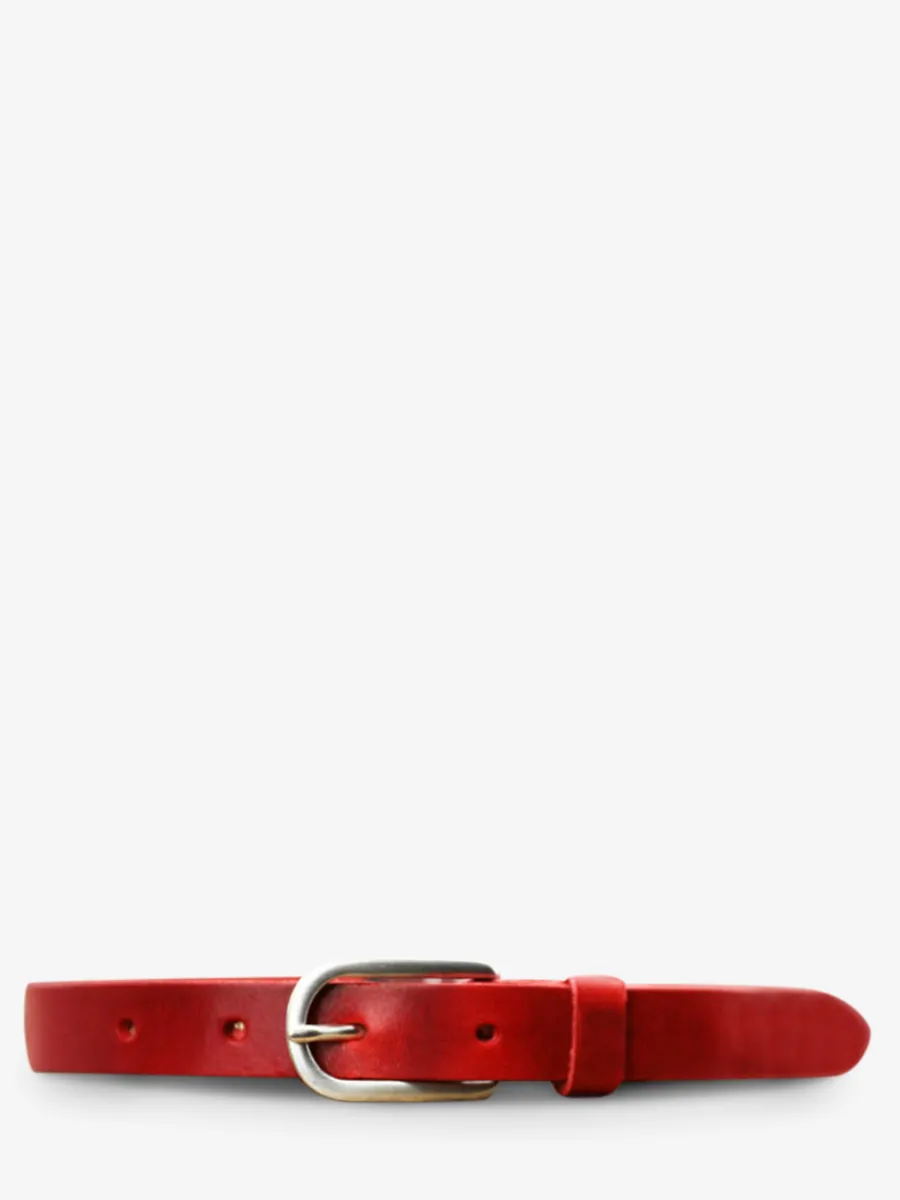 Clearance PAUL MARIUS LaCeinture Magnifique - 25mm - Rouge Carmin