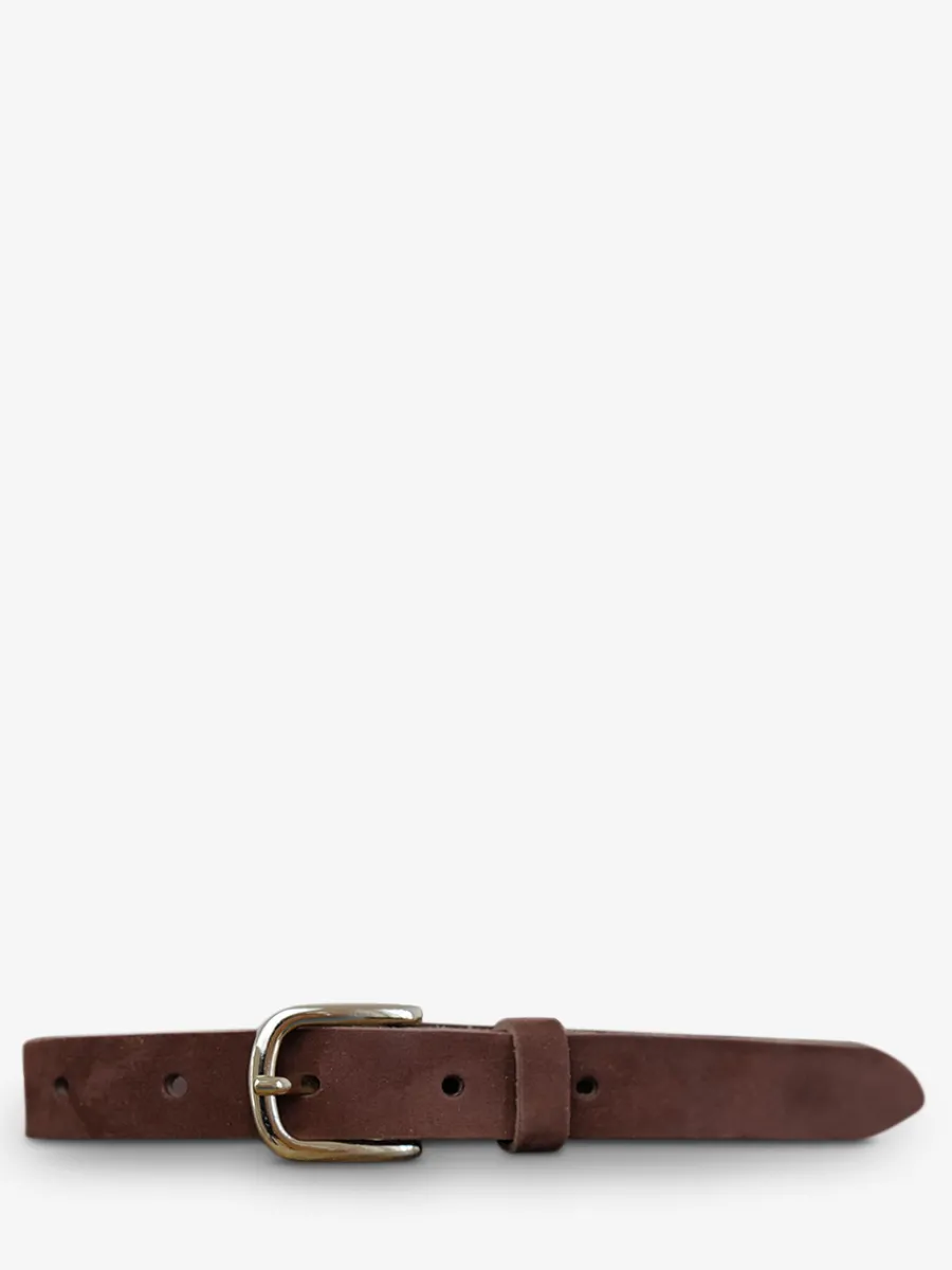 Clearance PAUL MARIUS LaCeinture Magnifique Nubuck - 20mm - Brun
