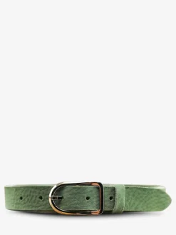 Clearance PAUL MARIUS LaCeinture Magnifique Nubuck - 25mm - Vert Amande