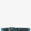 Sale PAUL MARIUS LaCeinture Magnifique Nubuck - 30mm - Bleu Piscine
