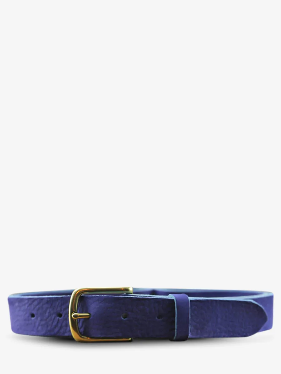 Hot PAUL MARIUS LaCeinture Magnifique Nubuck - 30mm - Bleu Électrique