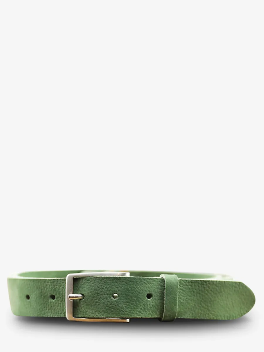 PAUL MARIUS LaCeinture Magnifique Nubuck - 30mm - Vert Amande