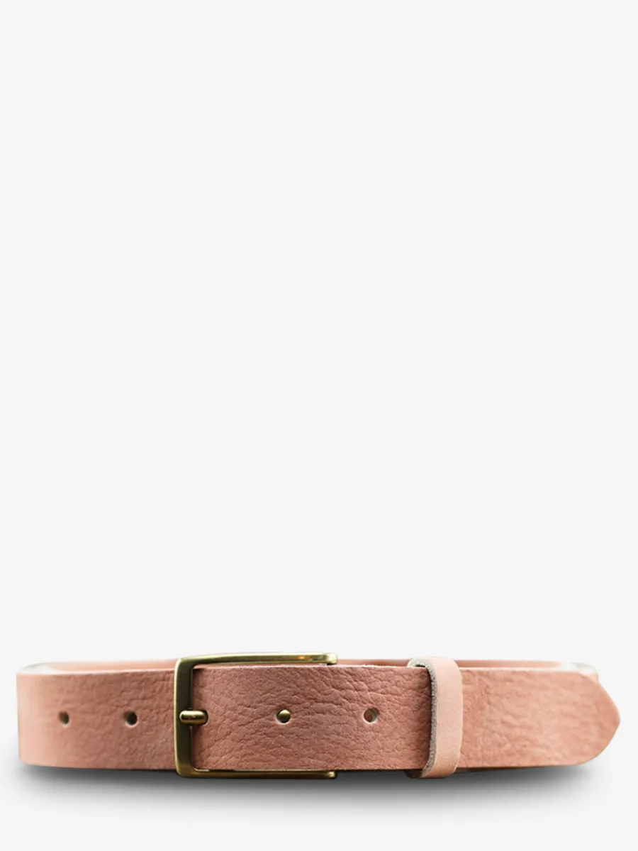 Best PAUL MARIUS LaCeinture Magnifique Nubuck - 30mm - Rose Poudré