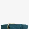 Sale PAUL MARIUS LaCeinture Magnifique Nubuck - 40mm - Bleu Piscine