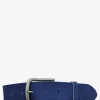 Discount PAUL MARIUS LaCeinture Magnifique Nubuck - 40mm - Bleu Électrique
