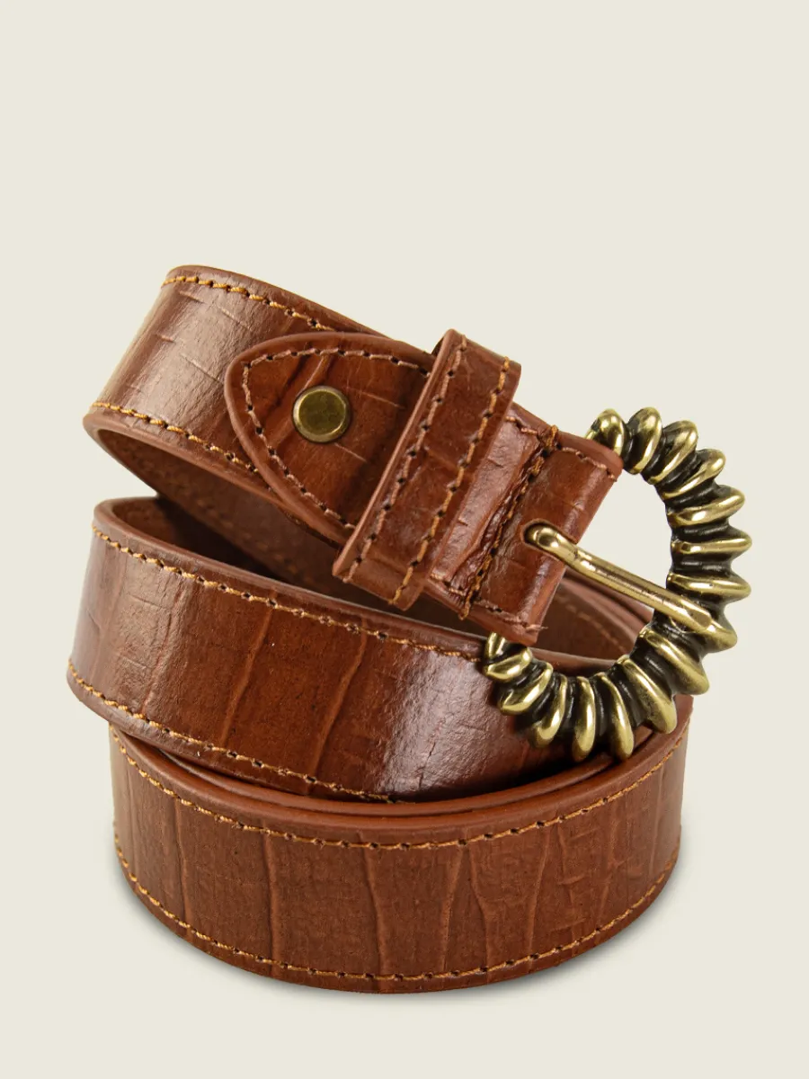 Outlet PAUL MARIUS LaCeinture Zélie Héritage - Marron Glacé
