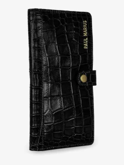 PAUL MARIUS LePortefeuille Charlotte N°2 Alligator - Noir De Jais