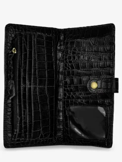 PAUL MARIUS LePortefeuille Charlotte N°2 Alligator - Noir De Jais