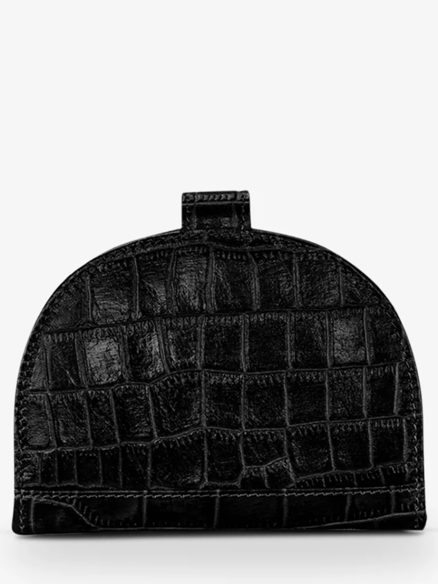 Online PAUL MARIUS LePortefeuille Manon N°2 Alligator - Noir De Jais