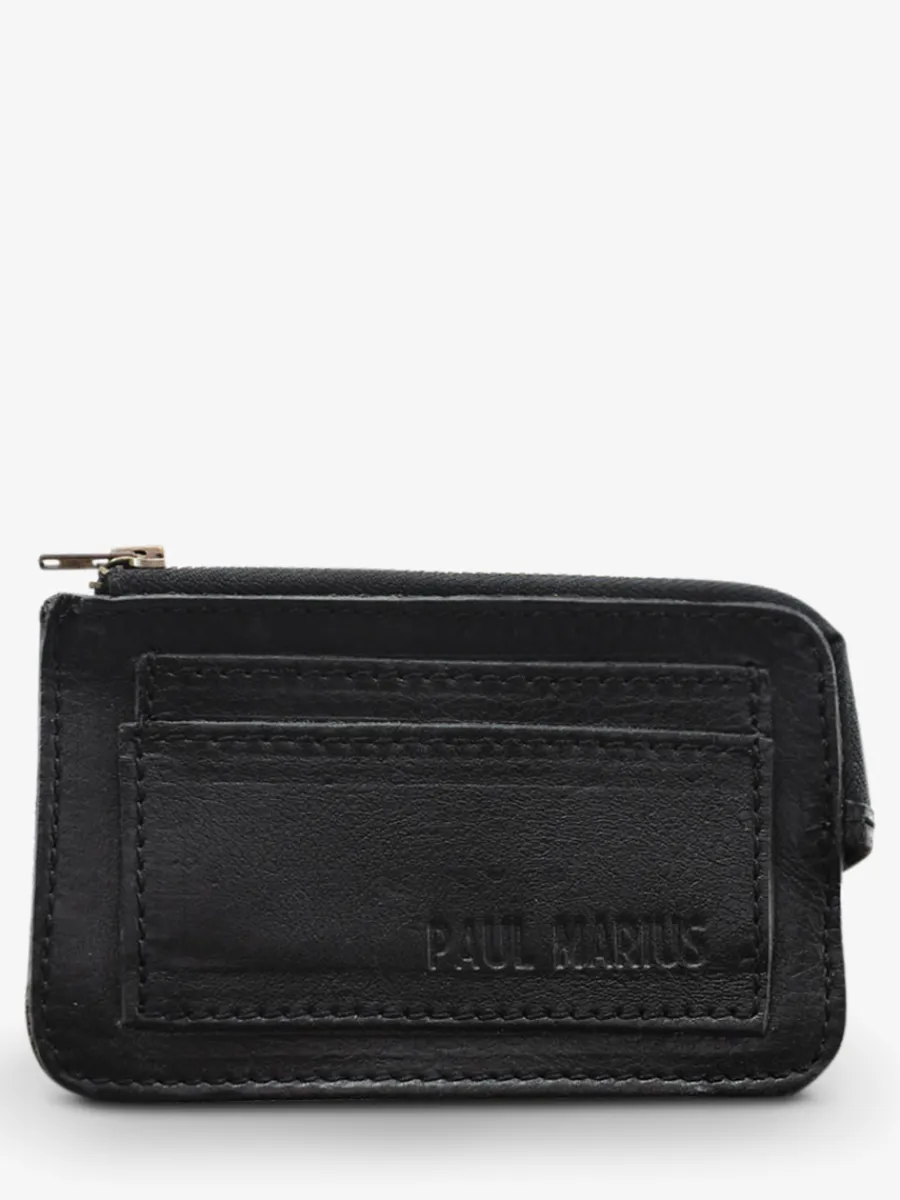 Sale PAUL MARIUS LePorte-monnaie AUGUSTIN - Noir Huilé