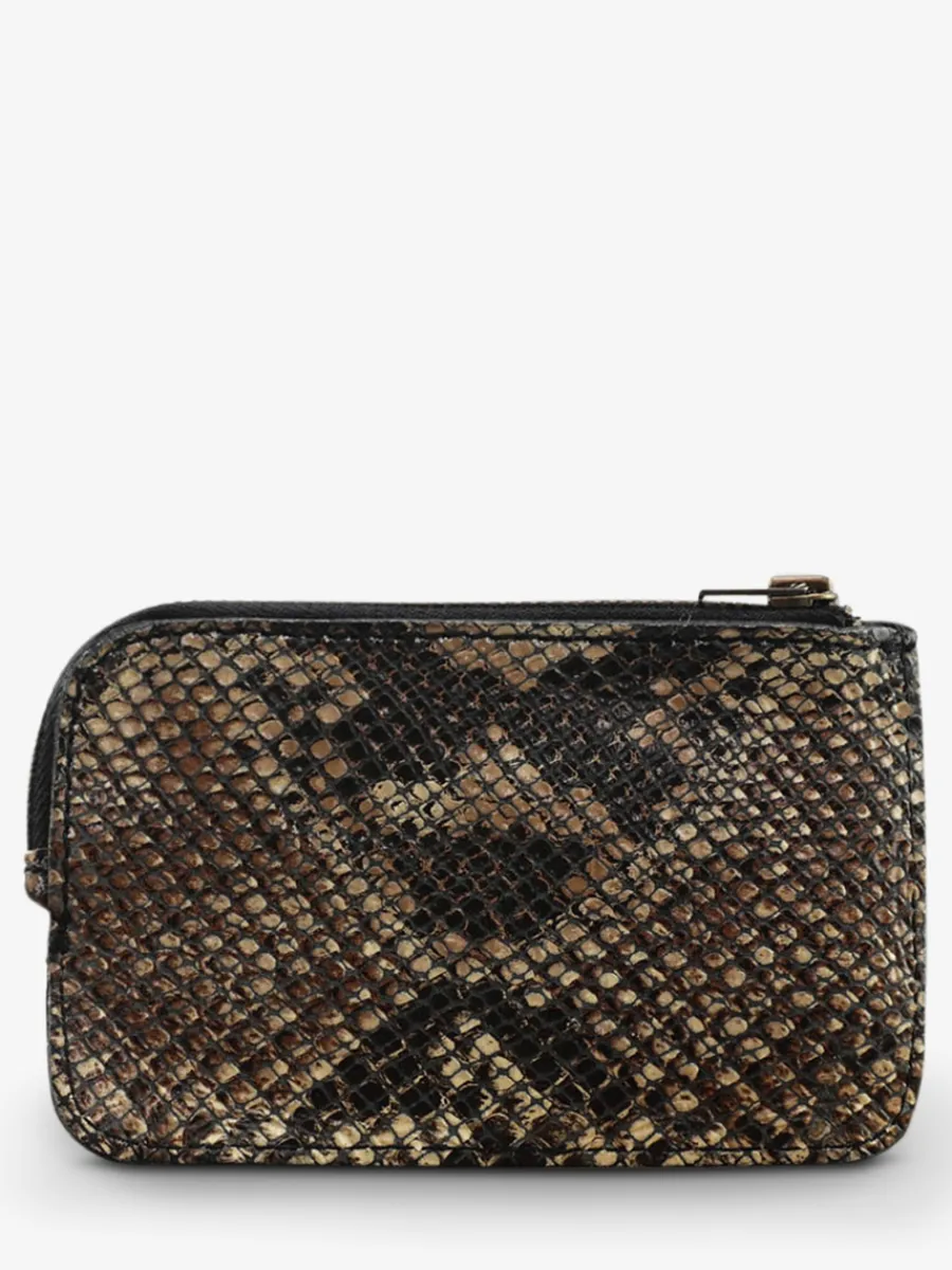 Online PAUL MARIUS LePorte-monnaie AUGUSTIN Python - Noir