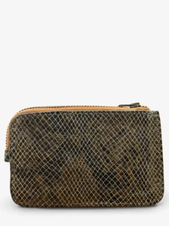 Online PAUL MARIUS LePorte-monnaie AUGUSTIN Python - Kaki