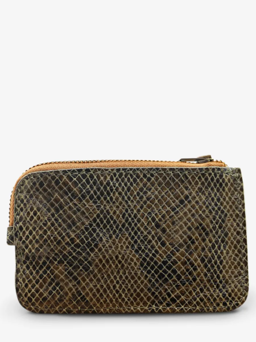 Online PAUL MARIUS LePorte-monnaie AUGUSTIN Python - Kaki