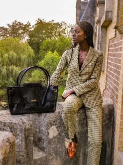 Clearance PAUL MARIUS Madeleine Alligator - Noir De Jais