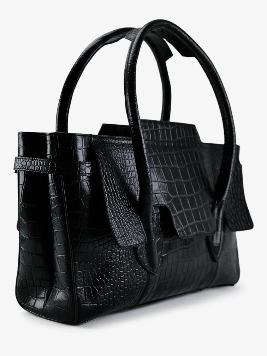 Clearance PAUL MARIUS Madeleine Alligator - Noir De Jais