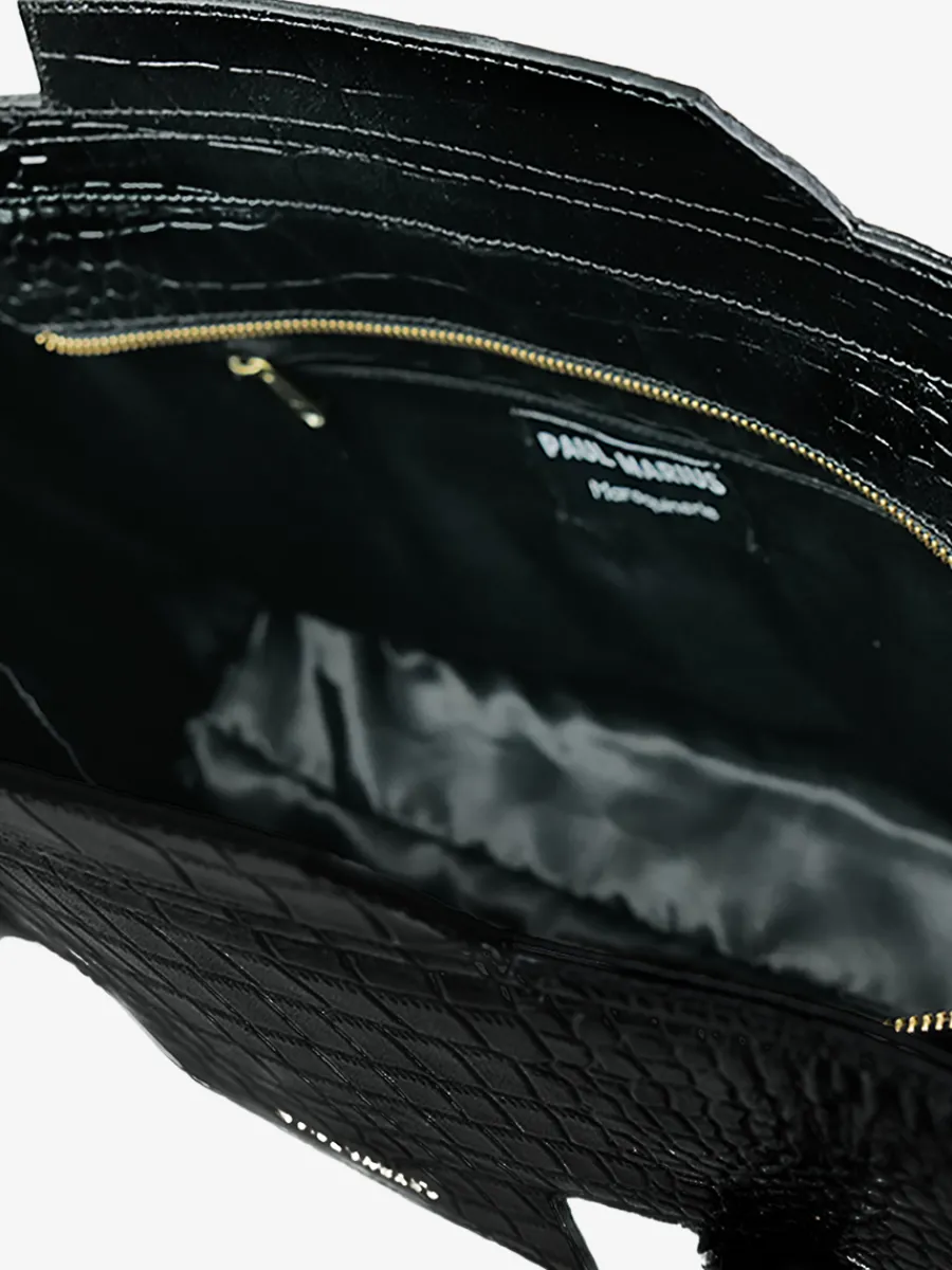 Clearance PAUL MARIUS Madeleine Alligator - Noir De Jais