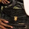 Clearance PAUL MARIUS Mademoiselle George Alligator - Noir De Jais