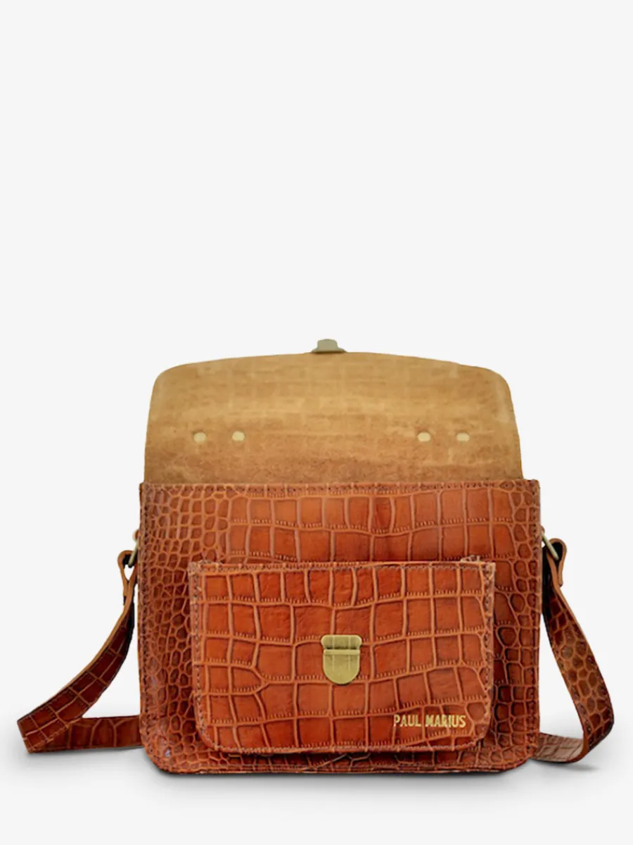 Clearance PAUL MARIUS Mademoiselle George Alligator Cocktail - Ambre