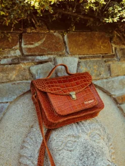 Clearance PAUL MARIUS Mademoiselle George Alligator Cocktail - Ambre