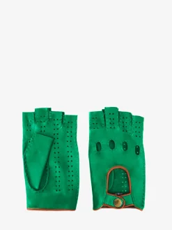 Clearance PAUL MARIUS Mitaines Pilote Femme - Vert / Naturel