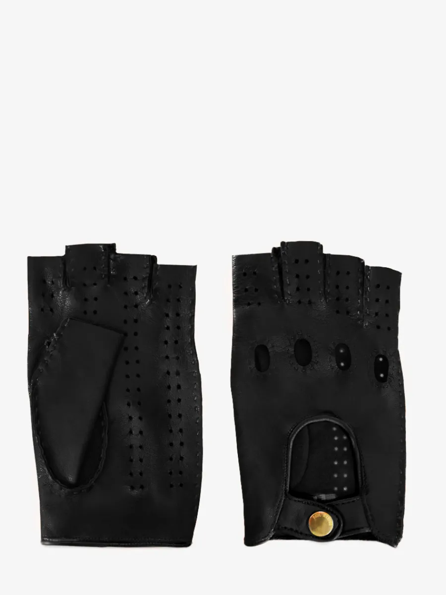 New PAUL MARIUS Mitaines Pilote Noir - Homme