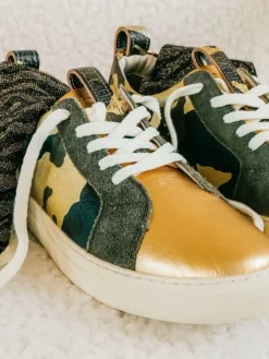 Clearance PAUL MARIUS PM002 - Camouflage Kaki / Doré