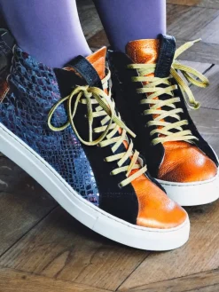 PAUL MARIUS PM001 - Python Abysse / Orange Métallisé